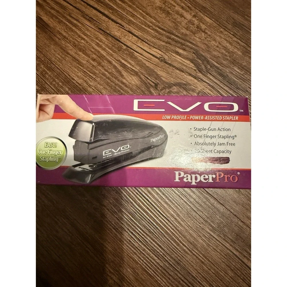 Paper Pro Evo Low Profile Desktop Stapler 20 Sheets Stapling Capacity New